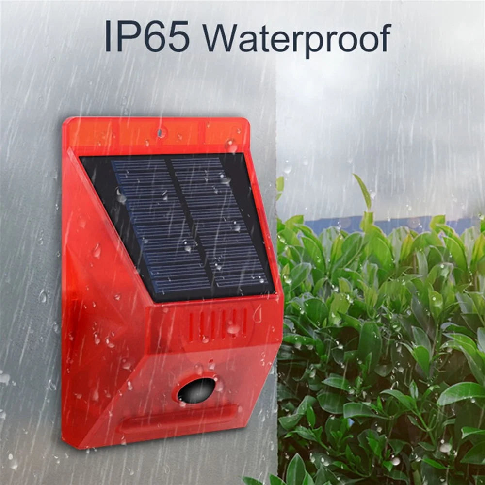 N911C Motion Sensor Solar Alarm Light IP65 Waterproof Outdoor Farm Garden Animal Repellent Anti-theft Security Lamp with Remote Controller - 6
