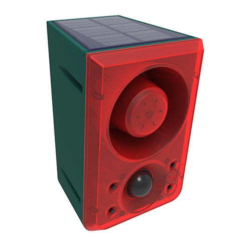 N911N Solar Alarm Infrared Sensor Sound Light Flashing Warning Light Outdoor Speaker Support Recording Voice Broadcast - 1