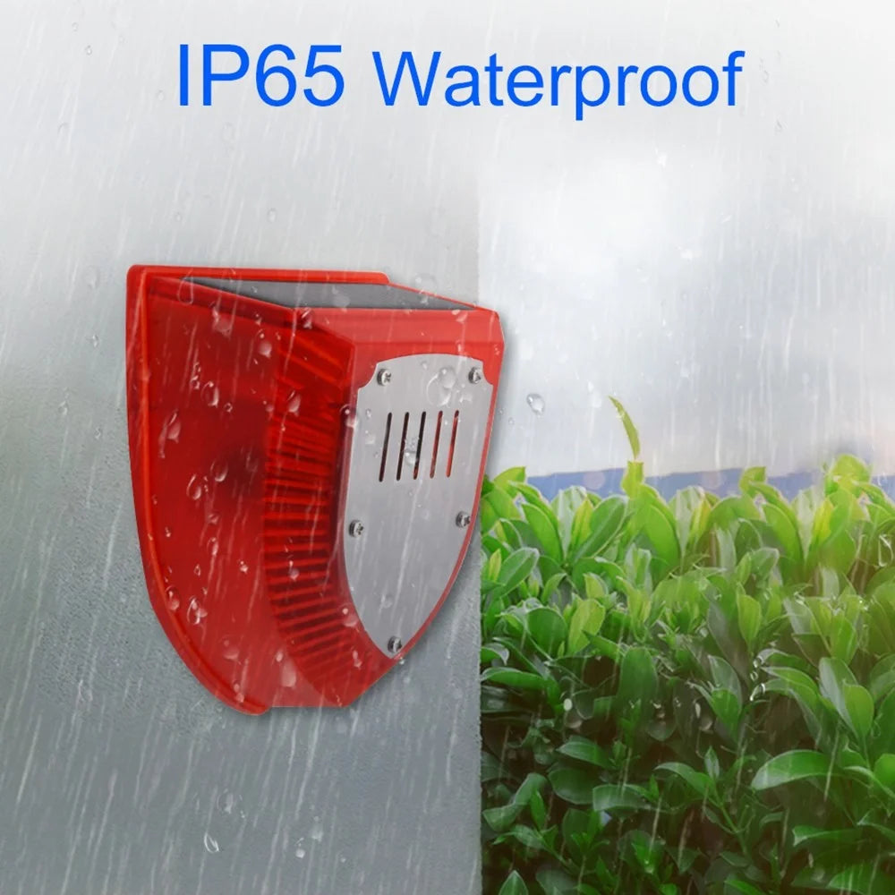N911M Timing Type Solar Alarm Light IP65 Waterproof Outdoor Farm Garden Dog Barking Gunshot Sound Security Lamp - 7