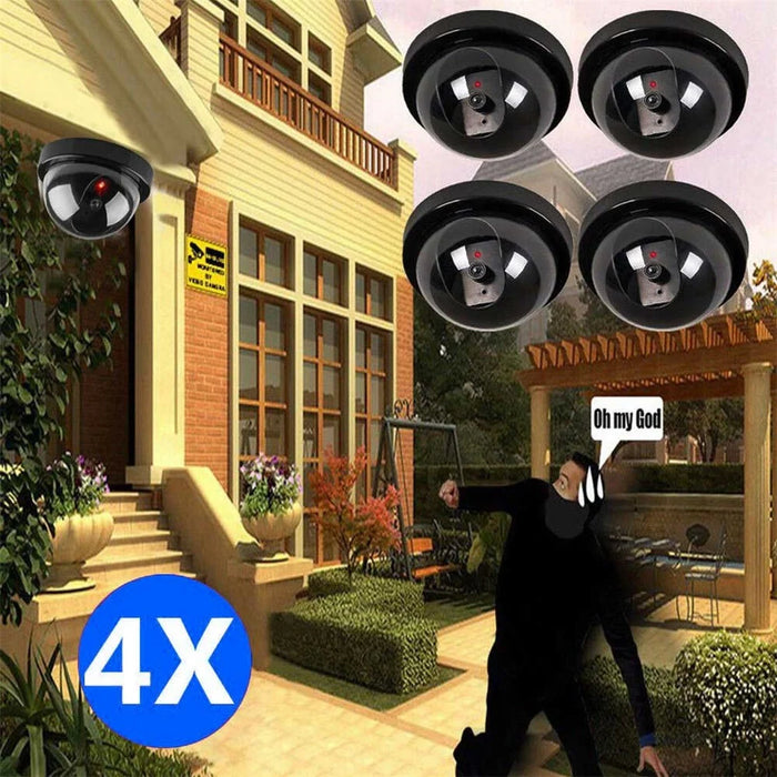 Dummy Wireless Security Camera Home Surveillance Fake Dome CCTV Model Indoor Outdoor False Hemisphere Simulation Camera - 4