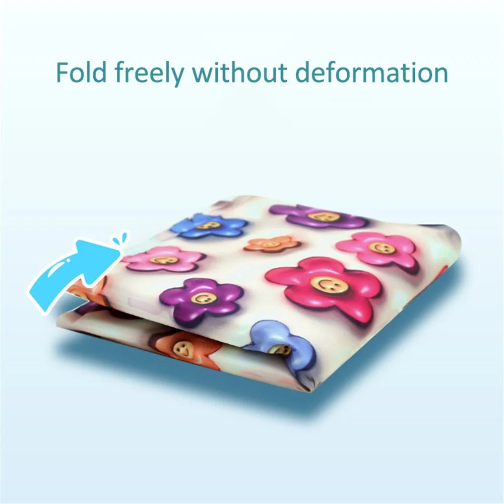 S Size Cartoon PVC Coated Cloth+Gel Pet Nest Cushion Dog Cat Summer Cooling Mat Ice Pad - Frog - 6