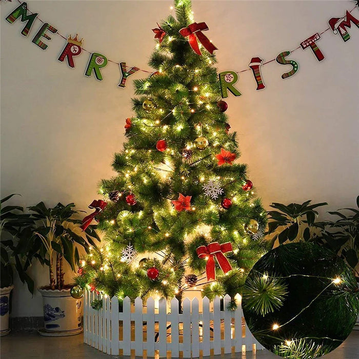 100m 1000 Leds 8 Modes IP44 Waterproof Copper Wire String Light Outdoor Decoration - Warm White - 6