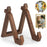 Wooden Book Holder Reading Stand Household Recipes Photo Dish Solid Wood Display Rack - 1