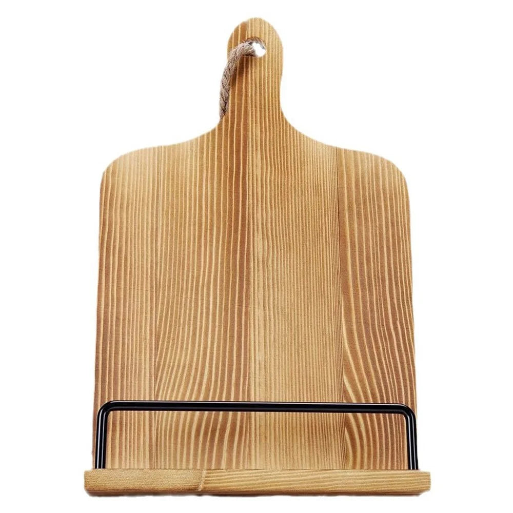 Kitchen Wooden Recipe Tablet Holder Restaurant Menu Stand Display Rack - 1