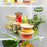 Kitchen Rotating Storage Rack Clear PET Turntable Refrigerator Organizer Space Saver - 5