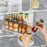 Kitchen Rotating Storage Rack Clear PET Turntable Refrigerator Organizer Space Saver - 7