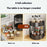 2 Tier Rotating Spice Rack Kitchen Countertop Organizer 360 Degree Rotating Storage Shelf for Condiments - Black - 3