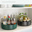 2 Tier Rotating Spice Rack Kitchen Countertop Organizer 360 Degree Rotating Storage Shelf for Condiments - Black - 4