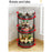 2 Tier Rotating Spice Rack Kitchen Countertop Organizer 360 Degree Rotating Storage Shelf for Condiments - Black - 6