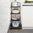 4 Tier Kitchen Storage Rack Carbon Steel Adjustable Pot Pan Storage Shelf Under Sink Cabinet Organizer - Black - 3