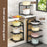 4 Tier Kitchen Storage Rack Carbon Steel Adjustable Pot Pan Storage Shelf Under Sink Cabinet Organizer - Black - 5