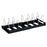 Extendable Pot Lid Organizer Kitchen Countertop Cabinet Storage Rack Stainless Steel + HIPS Cookware Holder - Black - 1