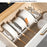 Extendable Pot Lid Organizer Kitchen Countertop Cabinet Storage Rack Stainless Steel + HIPS Cookware Holder - Black - 5