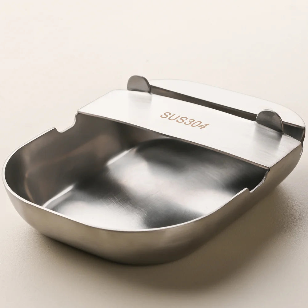 304 Stainless Steel Spoon Rest Pot Lid Holder Multi-function Kitchen Utensil Organizer - Silver - 6