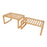 2Pcs/Set Bamboo Kitchen Storage Rack Dish Drying Rack Countertop Organizer Shelf - 1