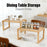 2Pcs/Set Bamboo Kitchen Storage Rack Dish Drying Rack Countertop Organizer Shelf - 4