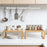 2Pcs/Set Bamboo Kitchen Storage Rack Dish Drying Rack Countertop Organizer Shelf - 6