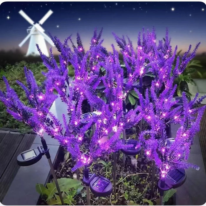 Simulation Lavender Butterfly Ground Light IP65 Waterproof Copper Wire LED Garden Decor - Purple Light - 6