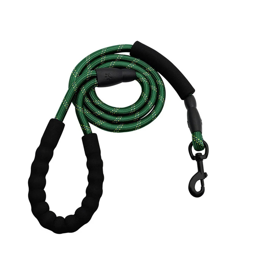 006# Dog Leash Long Lead Training Tracking Line Comfortable Handle Heavy Duty Puppy Rope - Green - 1