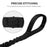 Dog Leash Strong Durable Leash Pulling Rope with Dual Loop Handles - Red - 3
