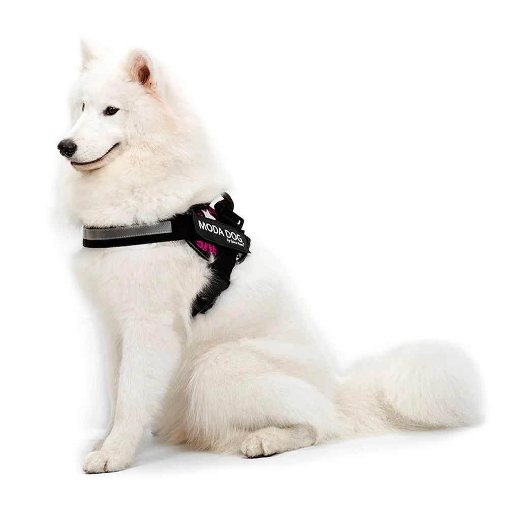 MODA DOG H047 Size L, No Pull Medium / Large Dog Harness Gift Easy Walk Anti-Rush Easy Control Safety Pet Vest - Peace Guard - Love - 2
