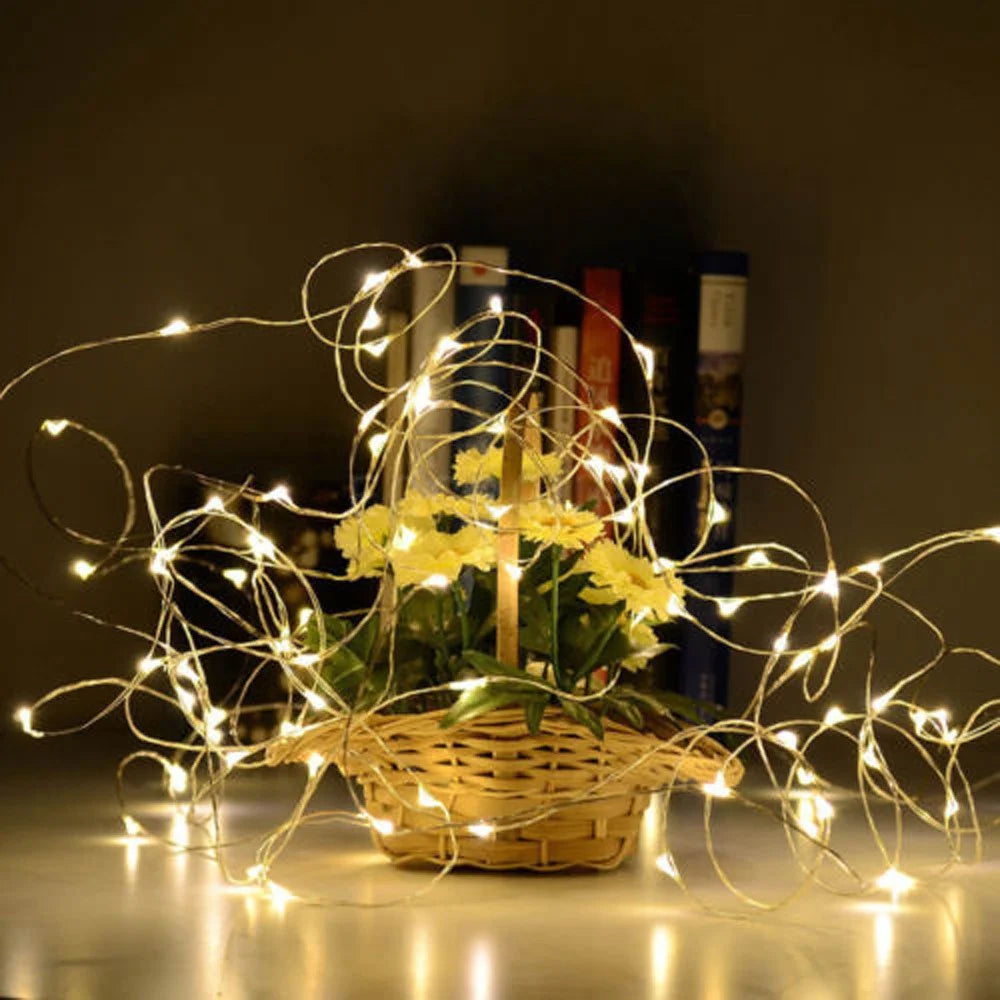 2m Wine Bottle Plug String Light Copper Wire LED Waterproof Festival Lighting Decor - Warm White - 3
