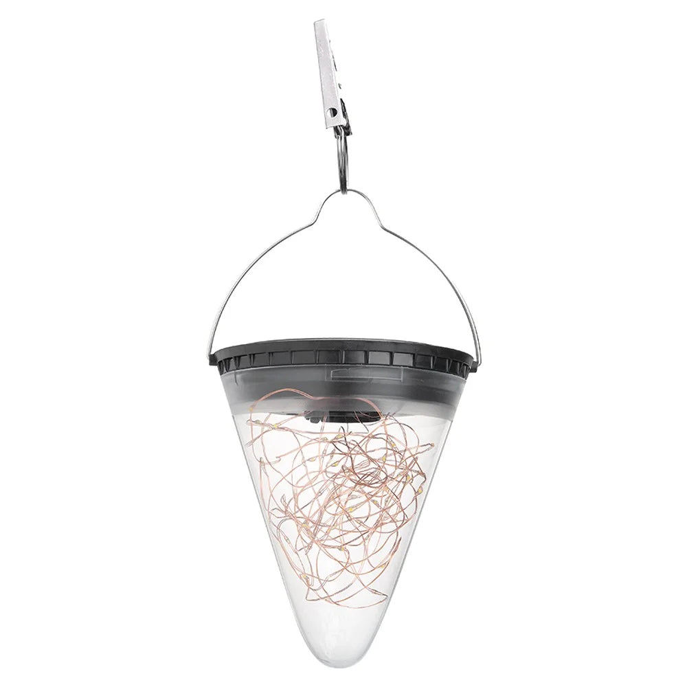 DS006  Solar Hanging Jar Light Lantern Lamp for Outdoor Patio Party Garden Wedding Christmas Decoration - 2