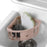 No Drill Triangular Bathroom Corner Rack Plastic Kitchen Sink Storage Basket - Pink - 2
