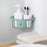 No Drill Triangular Bathroom Corner Rack Plastic Kitchen Sink Storage Basket - Pink - 5