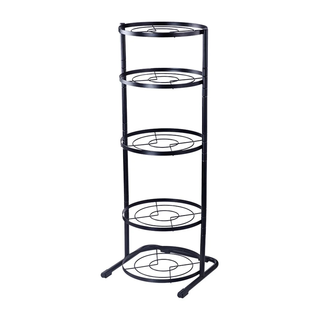 001-ZJ-GJ002 Kitchen Storage Rack 5-Tier Kitchen Pot Rack Metal Shelf Stand - 1