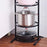 001-ZJ-GJ002 Kitchen Storage Rack 5-Tier Kitchen Pot Rack Metal Shelf Stand - 4