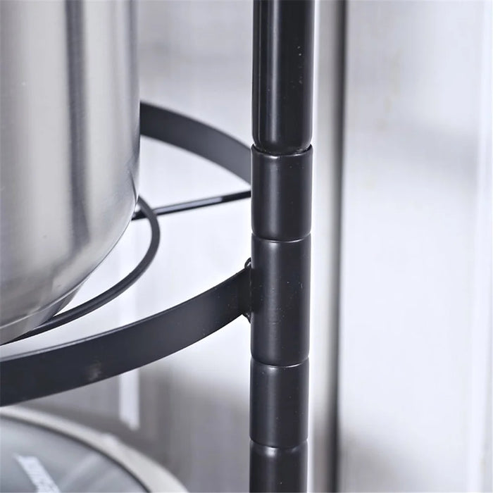 001-ZJ-GJ002 Kitchen Storage Rack 5-Tier Kitchen Pot Rack Metal Shelf Stand - 5