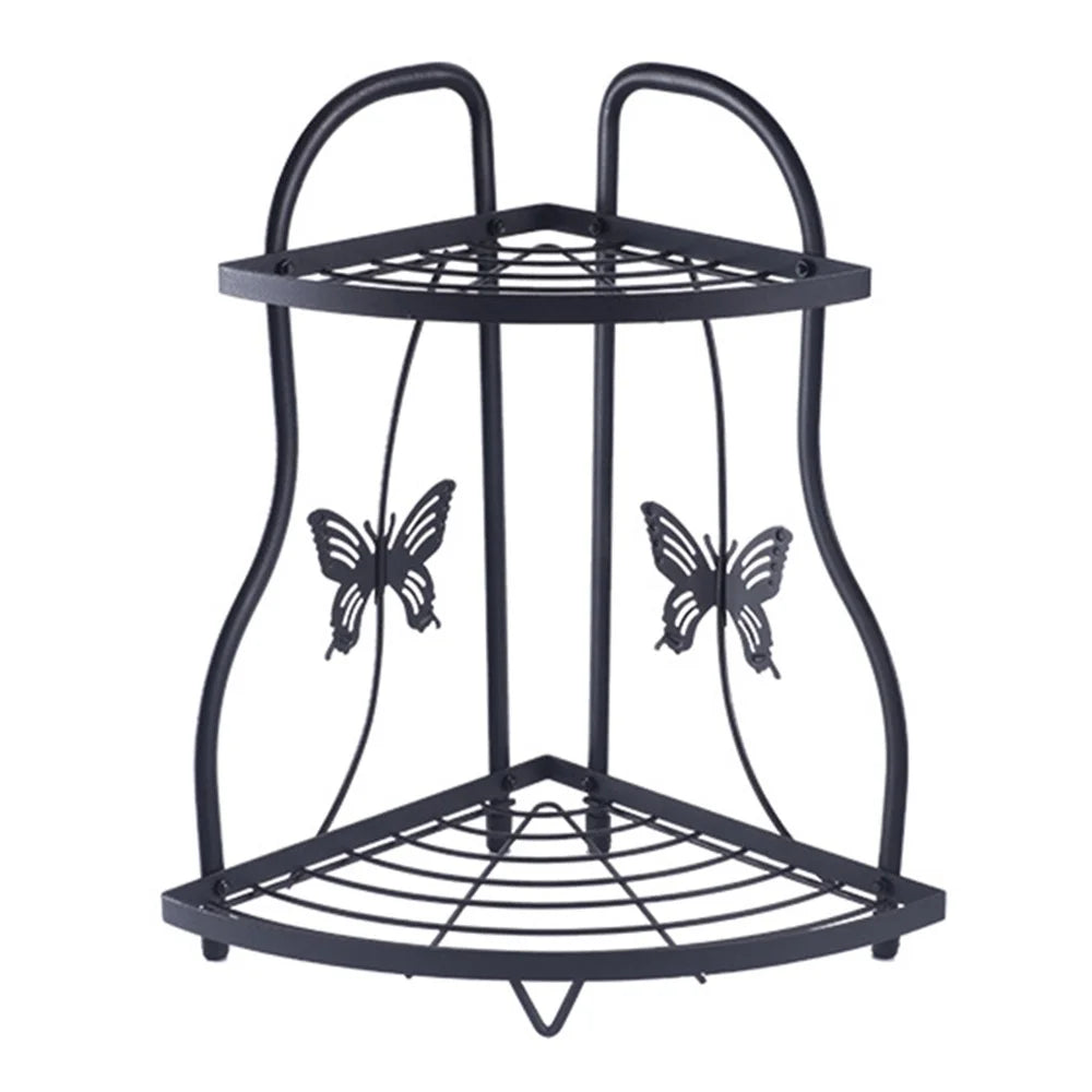 001-ZJ-SJ01 2 Layers Bathroom Organizer Punching Free Disassembly Kitchen Storage Rack - 1