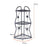 001-ZJ-SJ01 3 Layers Bathroom Organizer Punching Free Kitchen Storage Shelf with Butterfly Decor - 5