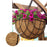 001-YZ01 12-inch Hanging Flower Pot Basket with Coir Liner Garden Decor (Semi-circular Mesh Shape) - 5