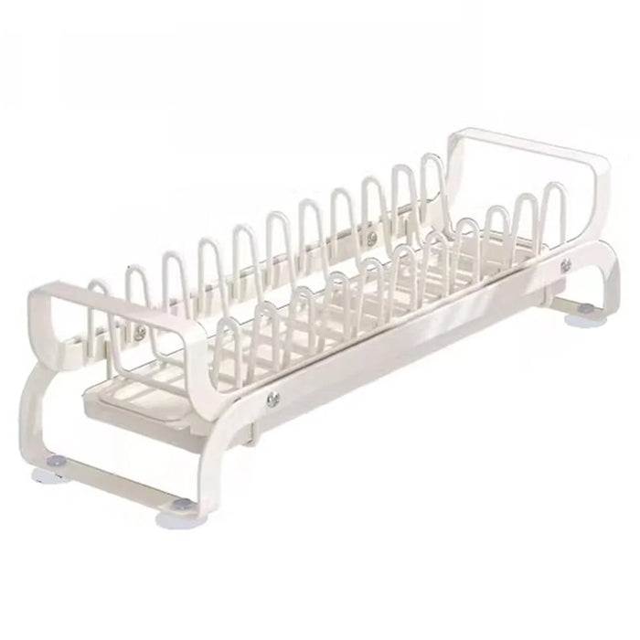 003XH-0027-1 Pull Out Dish Rack Multifunctional Slideable Dish Drying Holder with Drainboard - 1