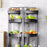 004YS2306015 Foldable Fruit and Vegetable Storage Rack Installation-free 4 Tiers Kitchen Storage Cart with Wheels - Black - 4