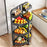 004YS2306015 Foldable Fruit and Vegetable Storage Rack Installation-free 4 Tiers Kitchen Storage Cart with Wheels - Black - 7