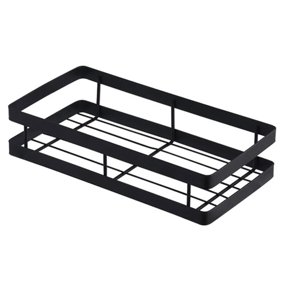 008YC1003 25cm Seasoning Spice Rack Iron Wall Mounted Kitchen Condiment Holder - 1