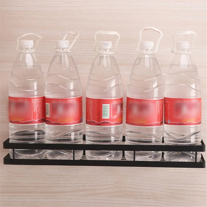 008YC1003 25cm Seasoning Spice Rack Iron Wall Mounted Kitchen Condiment Holder - 4