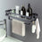008YC1008 Iron Bath Shampoo Holder Rack No Drilling Hanging Organizer for Bathroom Storage - 5