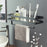 008YC1008 Iron Bath Shampoo Holder Rack No Drilling Hanging Organizer for Bathroom Storage - 6