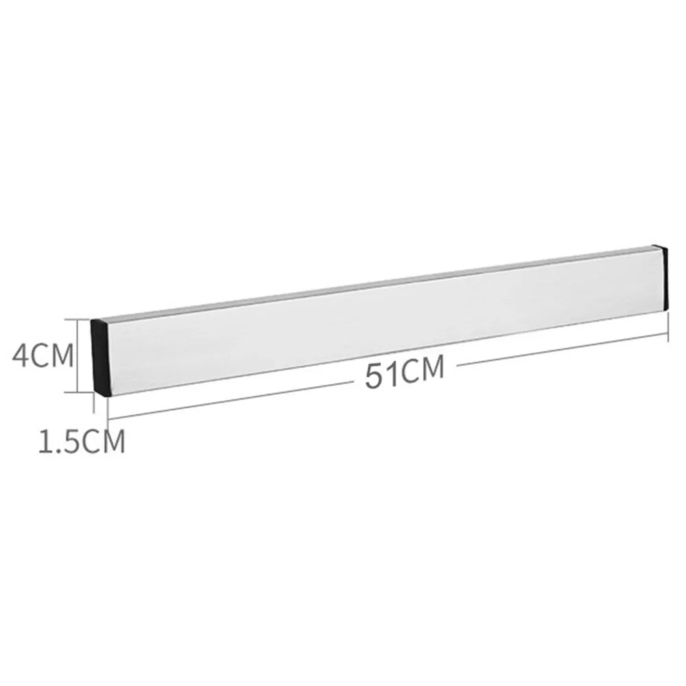 008YC1011 51cm 304 Stainless Steel Magnetic Kitchen Knife Holder Wall Mount Knives Adsorption Bar - 7