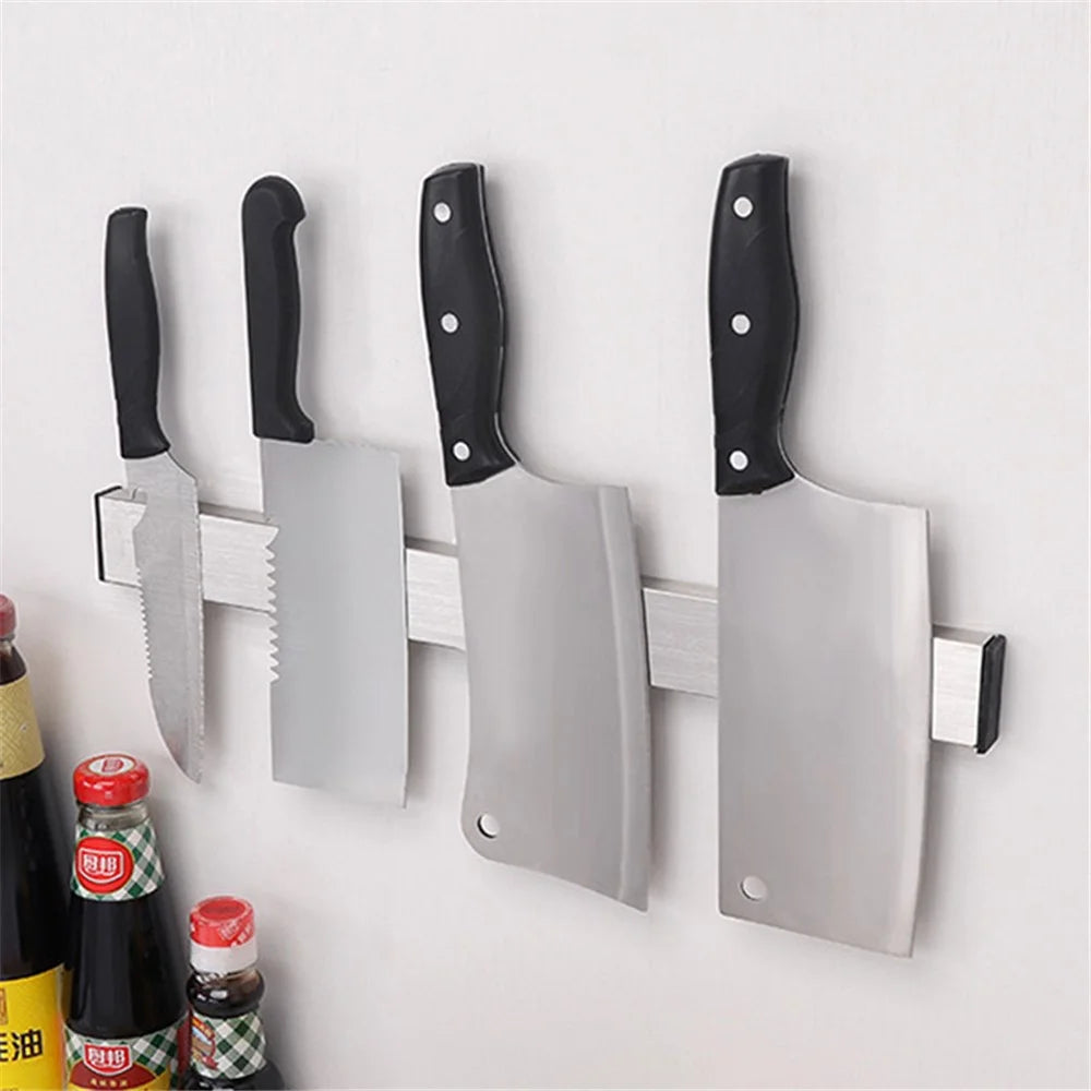 008YC1010 41cm 304 Stainless Steel Magnetic Knife Holder Kitchen Wall Mount Knives Rack - 6