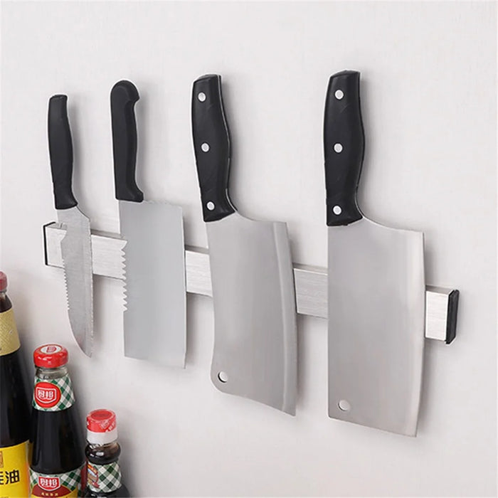008YC1010 41cm 304 Stainless Steel Magnetic Knife Holder Kitchen Wall Mount Knives Rack - 6
