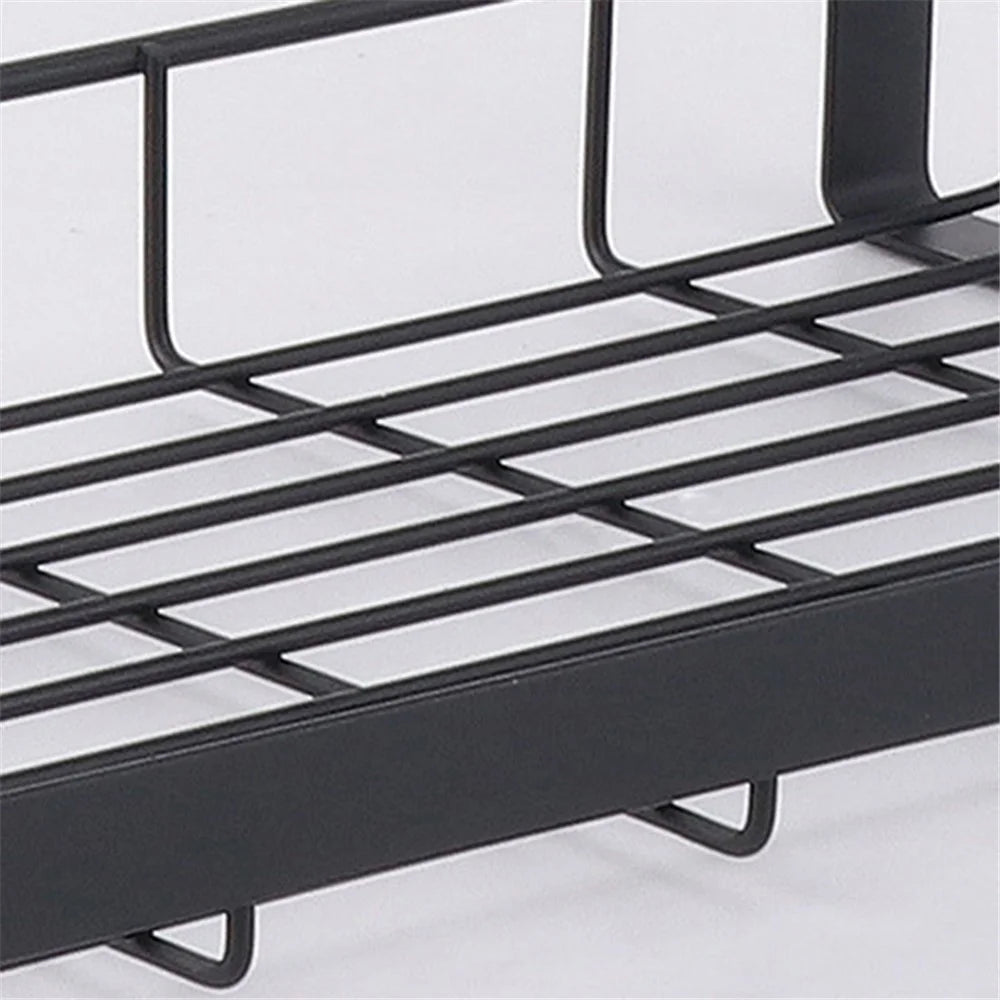 008YC1012-13 Iron Wire 3-Layer Multi-purpose Storage Rack Kitchen Spice Shelf - Flat Bottom - 2