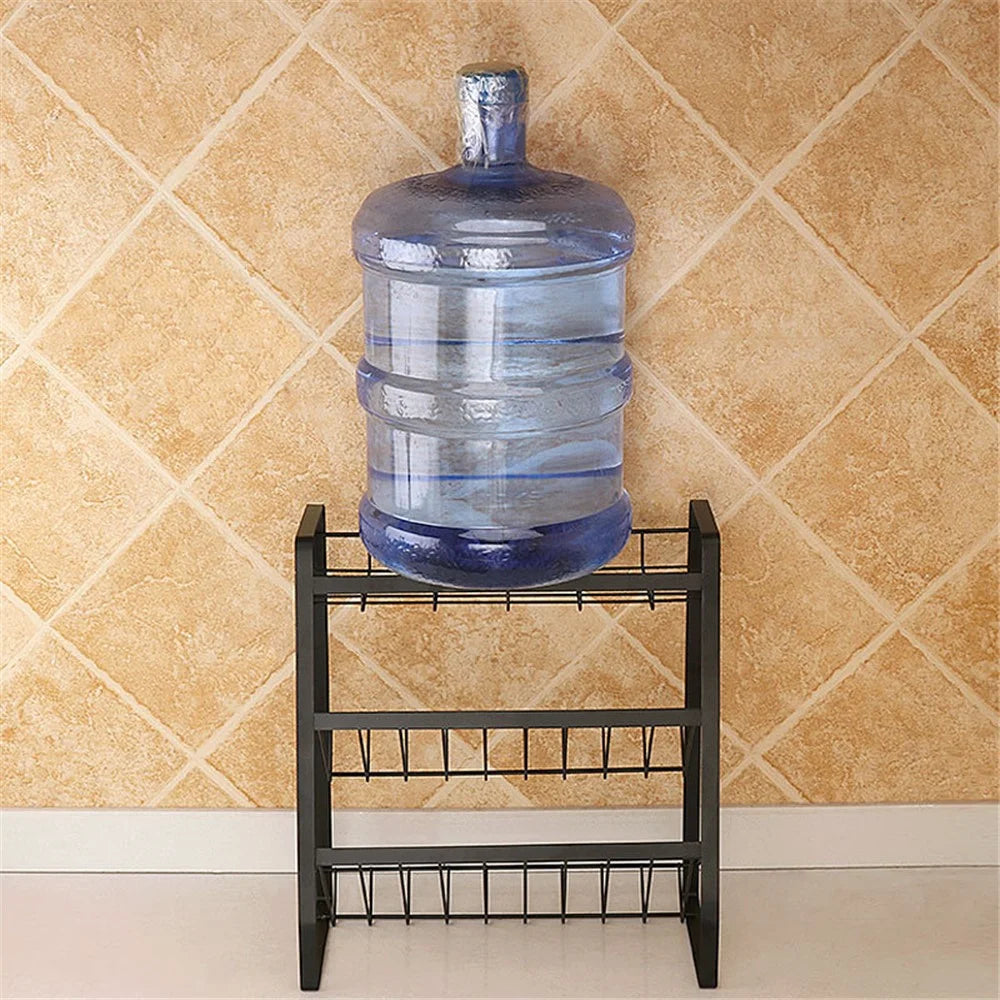 008YC1012-13 Iron Wire 3-Layer Multi-purpose Storage Rack Kitchen Spice Shelf - Flat Bottom - 5