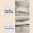 006-DG-70183-WH 32-48cm Retractable Spice Rack Organizer Punch-free Pull-out Cabinet Organize - 4