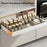 006-DG-70176-WH Spice Rack Organizer Punch-free Pull-out Cabinet Organizer, Retractable 44 to 68cm - 4