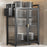 004YS2306017 3-layer Kitchen Storage Cabinet Iron Sideboard with Chopstick Rack - Black - 6